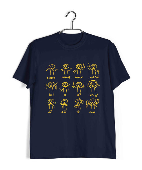 Nerd Physics MATH DANCE Custom Printed Graphic Design T-Shirt for Men